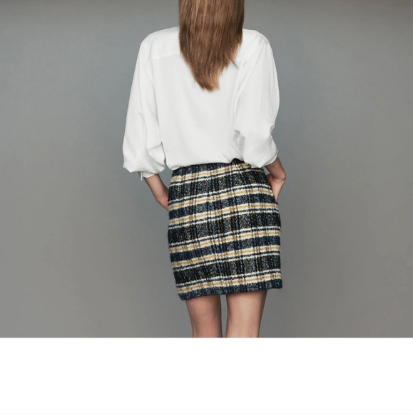 Maje Jolica plaid skirt - Picture 2 of 4